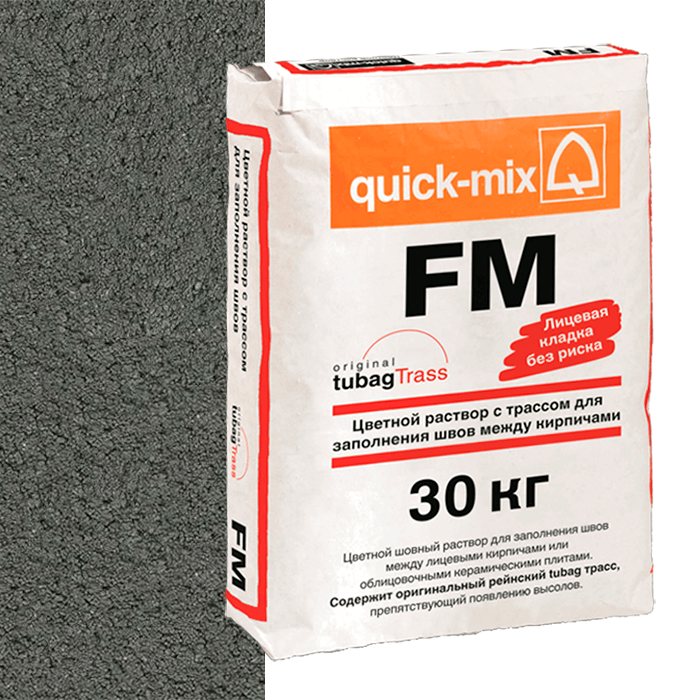Затирка quick-mix FM E антрацитово-серая